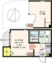 グリーンヴィラ江坂町の間取り画像