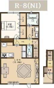 ユーソニアン・三仏生Aの間取り画像