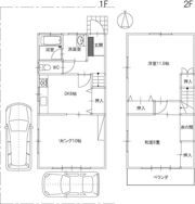 南方5丁目 メゾネットの家 西側の間取り画像