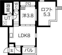 アルファート白金の間取り画像
