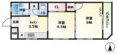 スターハイツの間取り画像