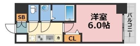 gm難波ウエストD.C.の間取り画像