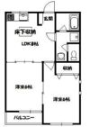 TWINZ深大寺Ⅱの間取り画像