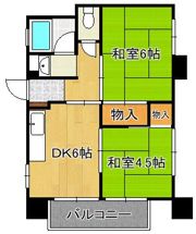 太陽マンションの間取り画像