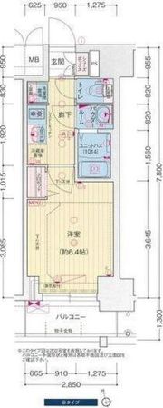 プレサンス広小路通今池の間取り画像