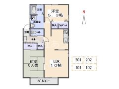 サンヒルズよしだBの間取り画像