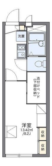 レオパレス光ヒルズの間取り画像