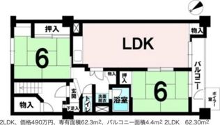 鹿の子ハイツの間取り画像