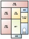 矢中町貸住宅の間取り画像