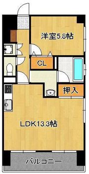 ライオンズマンション青山第3の間取り画像