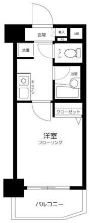 フューティバル汐留浜離宮パークサイドシティの間取り画像
