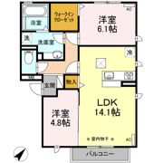 セジュール秀峰の間取り画像