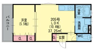 クリエオーレ大久保の間取り画像