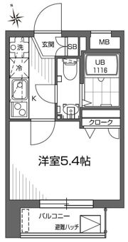 グランアセット早稲田の間取り画像