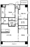 ハーベスト丸新開の間取り画像