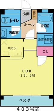 OS・SKYマンション鹿子の間取り画像