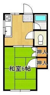 ハイツ到津の森の間取り画像