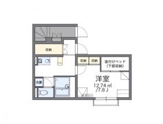 レオパレス日野の間取り画像