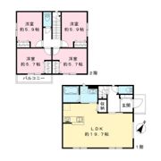 ラシーネ松ヶ丘 A棟の間取り画像