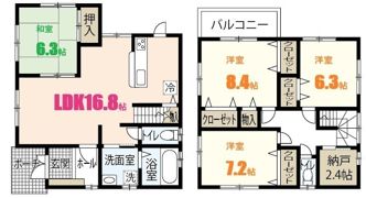 寺家戸建の間取り画像