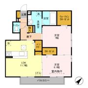 はぴねすクローバーの間取り画像