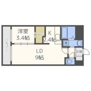 セレニテ谷町calmeの間取り画像