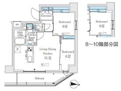 プライムブリス品川中延の間取り画像
