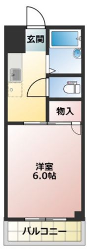 奥田コーポの間取り画像