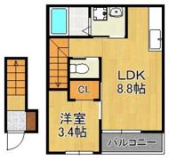 春と川音のフィオーレ～gobridge～の間取り画像