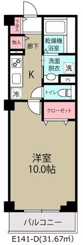 セカンドステージ(E-141)の間取り画像