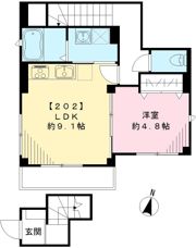 ソラーナ新宿の間取り画像