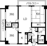 アビタシオン橋本Iの間取り画像