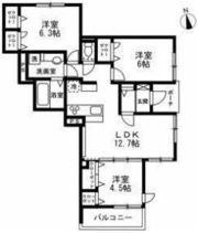 ヒルズ関根町の間取り画像