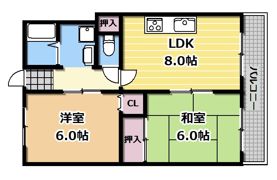 イルソーレ寝屋川西の間取り画像