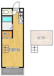 ベルシオン北九州Iの間取り画像