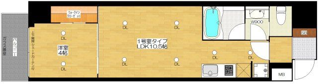 ブエナビスタ難波元町の間取り画像