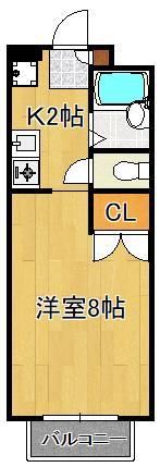 ミラノアパートメントコムラIIの間取り画像