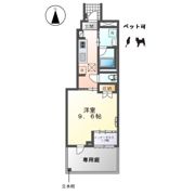 コンフォール門間Bの間取り画像