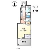 コンフォール門間Bの間取り画像