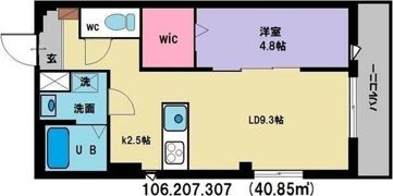 ADVANCE都筑の間取り画像