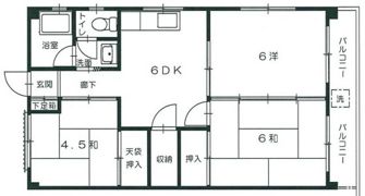 メゾン中川の間取り画像