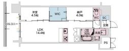 Draw上本町の間取り画像