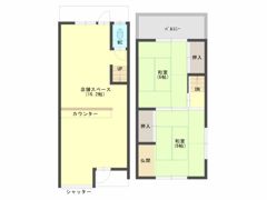 門真市石原町 店舗付テラスハウスの間取り画像