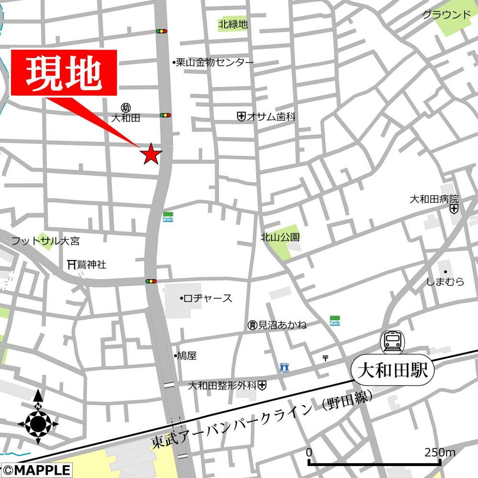 近くに施設あり