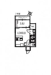 リノリノアパートメント舟入南の間取り画像