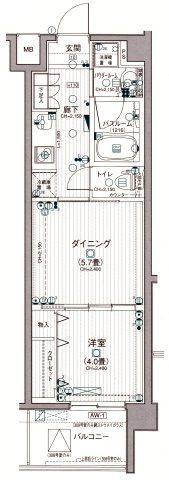日神デュオステージ田端の間取り画像