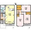 ラフィネ三橋 Cの間取り画像