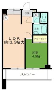 日宝コートヒルズ洋光台の間取り画像