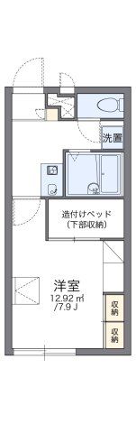 レオパレスfloraⅢの間取り画像