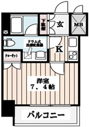エスコート西新宿の間取り画像